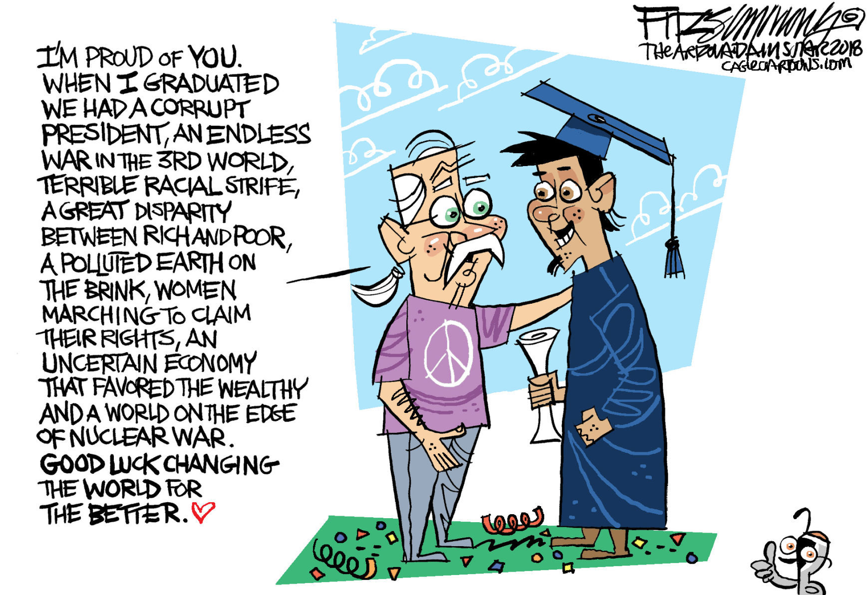 Daily Fitz Cartoon: Graduation